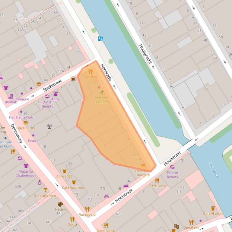 Kaart van postcodegebied 2514BH.