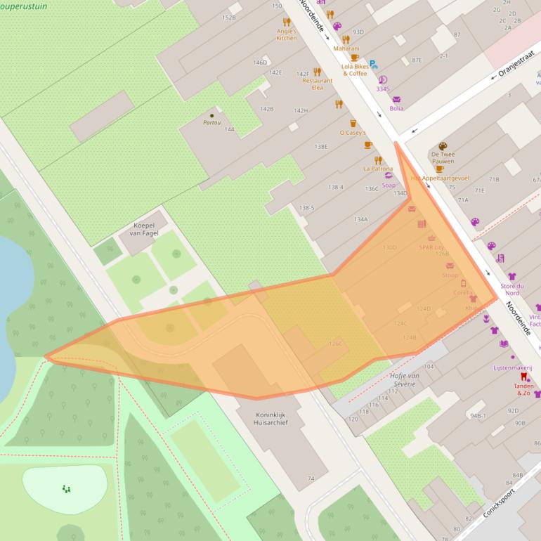 Kaart van postcodegebied 2514GN.