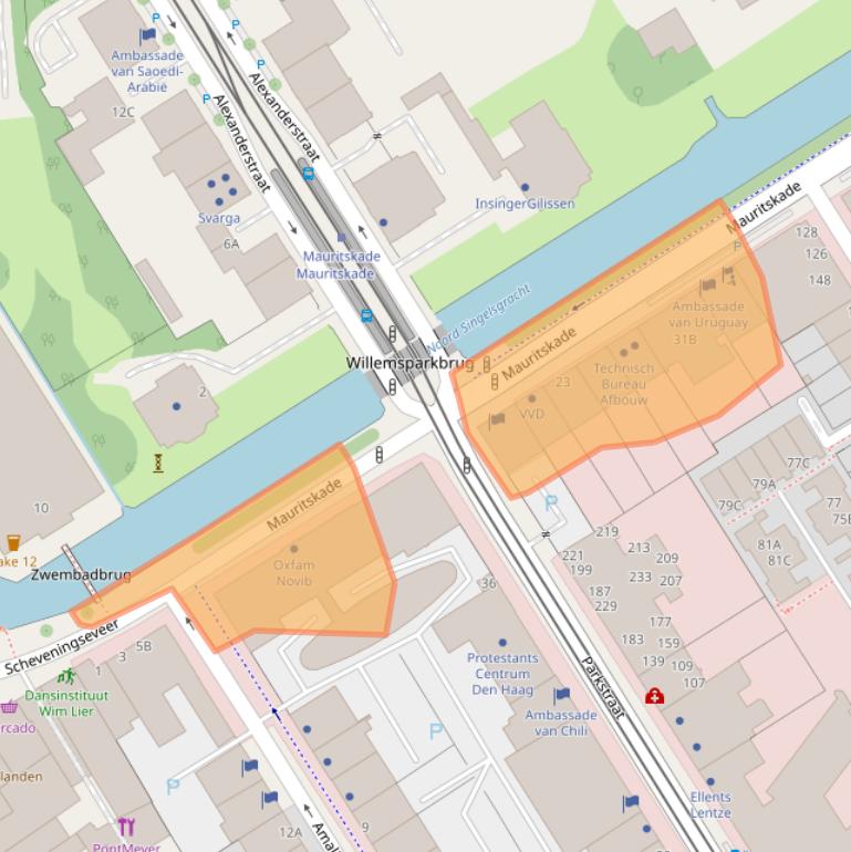 Kaart van postcodegebied 2514HD.