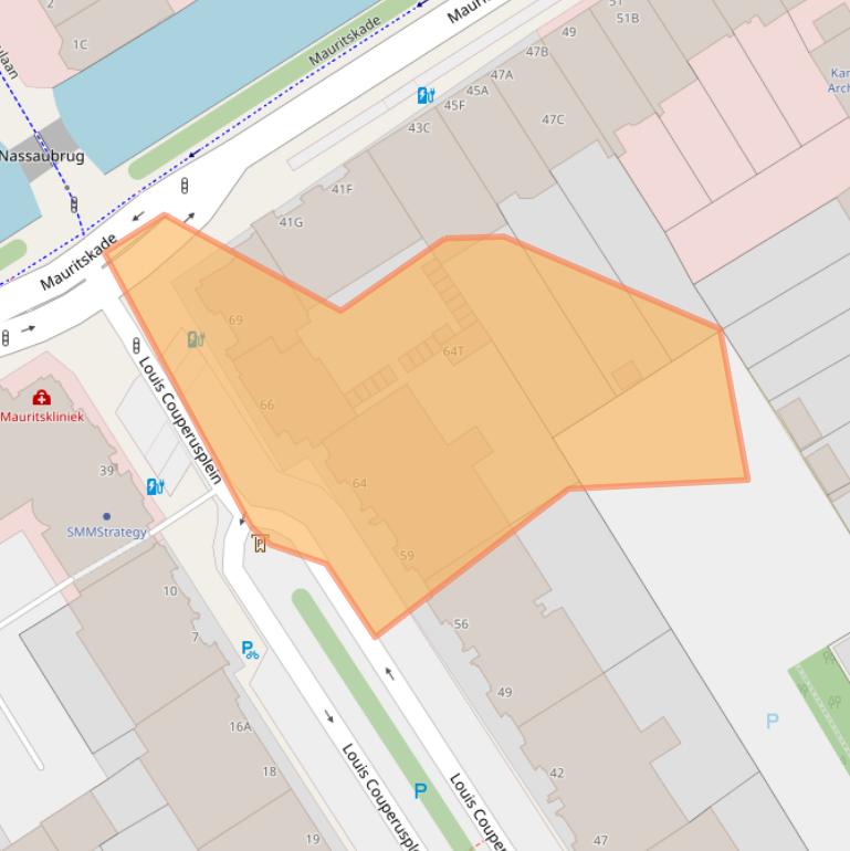 Kaart van postcodegebied 2514HS.