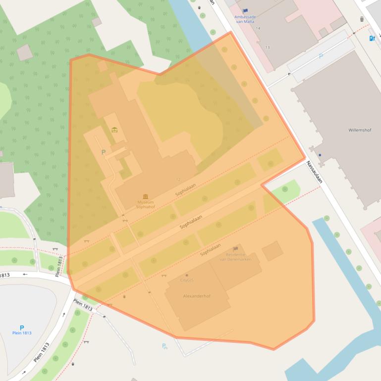 Kaart van postcodegebied 2514JR.