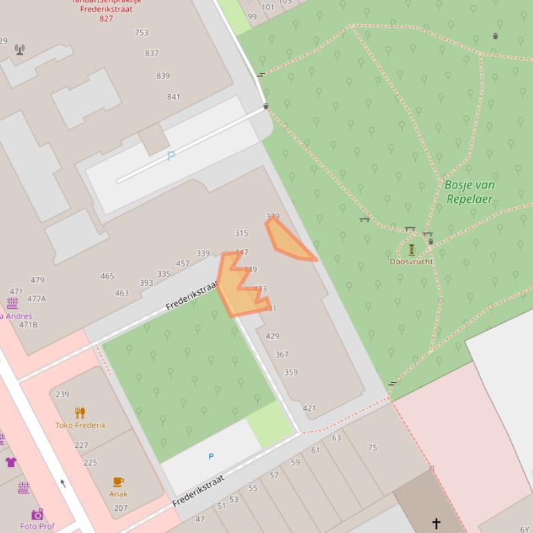 Kaart van postcodegebied 2514LE.