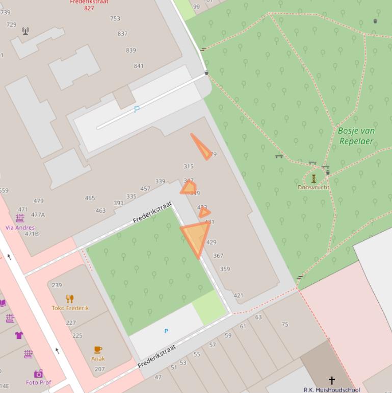 Kaart van postcodegebied 2514LG.