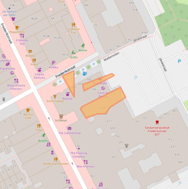 Kaart van postcodegebied 2514LS.