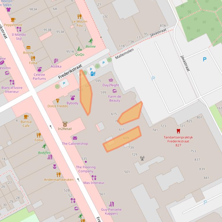 Kaart van postcodegebied 2514LT.