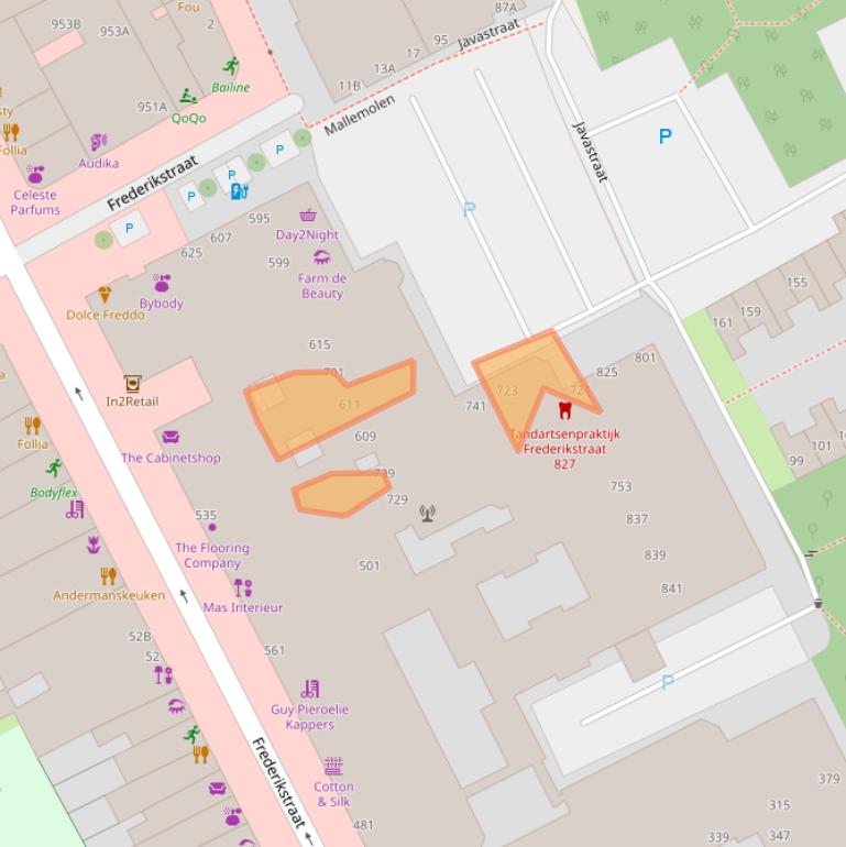 Kaart van postcodegebied 2514LV.