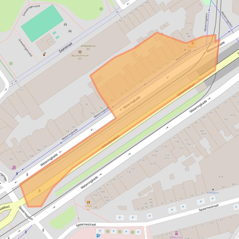 Kaart van postcodegebied 2515AS.