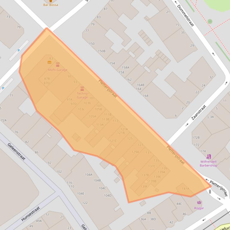 Kaart van postcodegebied 2515AW.