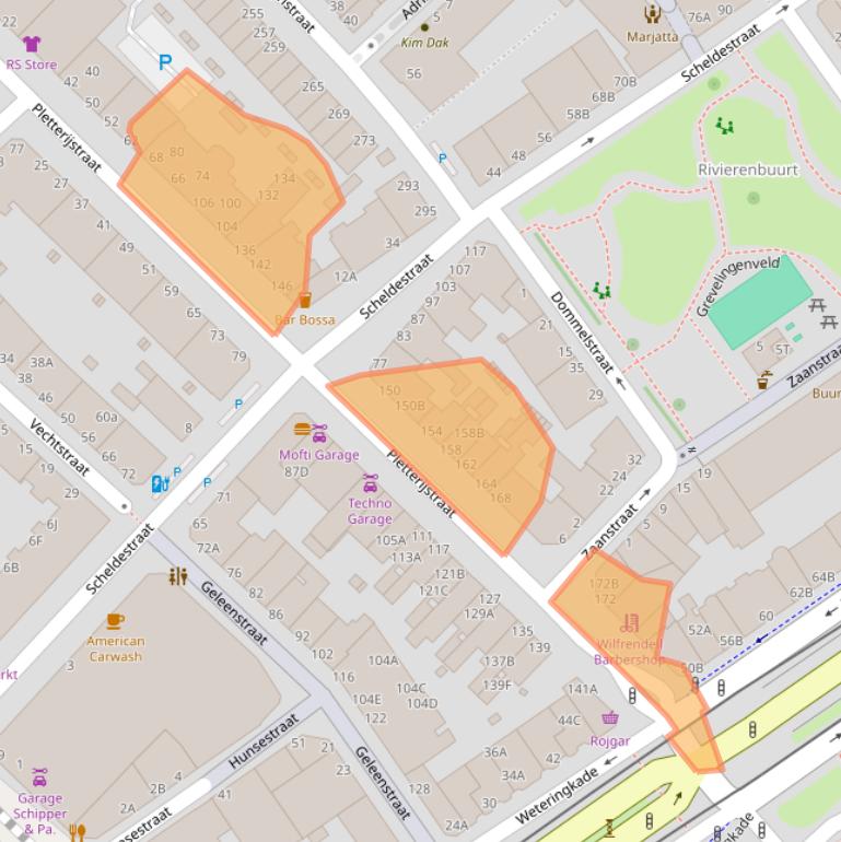 Kaart van postcodegebied 2515AZ.