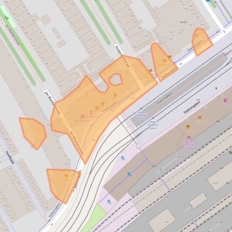 Kaart van postcodegebied 2515BT.