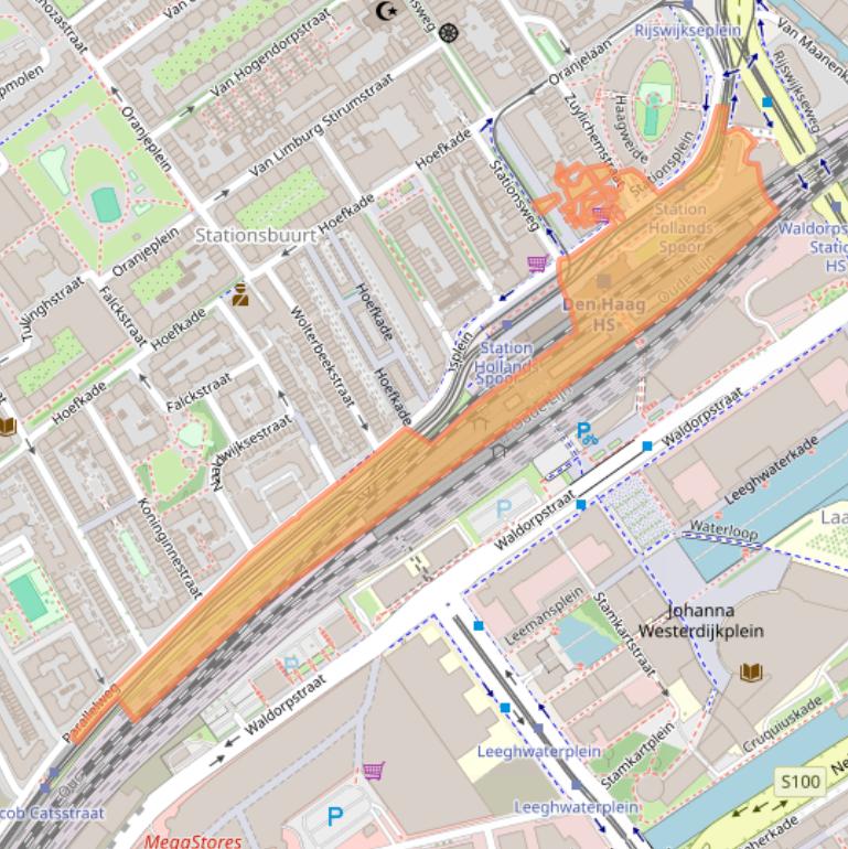 Kaart van postcodegebied 2515BW.