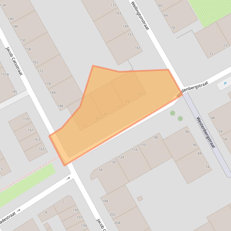 Kaart van postcodegebied 2515HH.