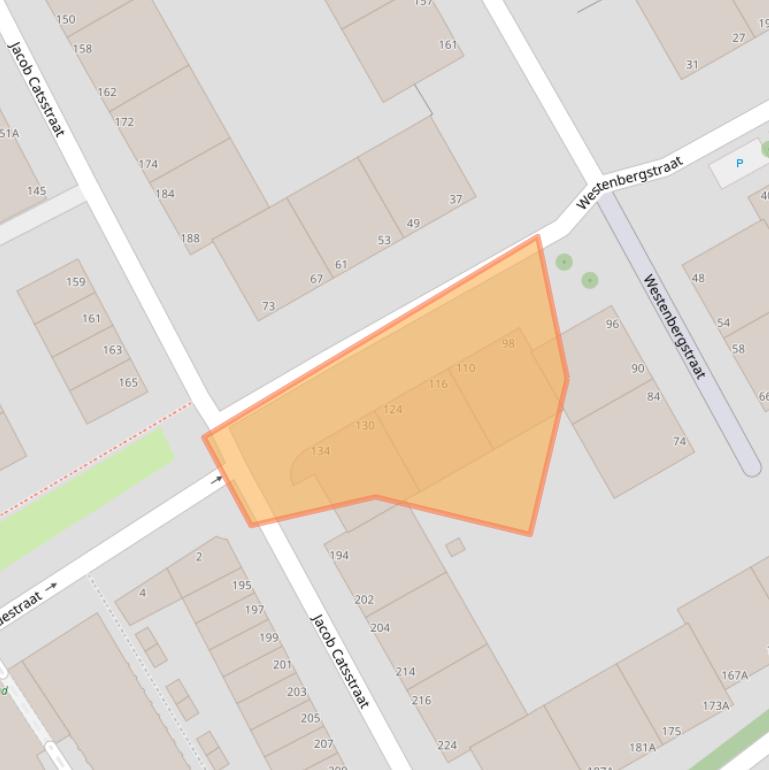 Kaart van postcodegebied 2515HL.