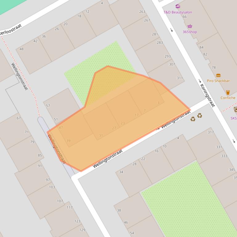 Kaart van postcodegebied 2515HM.