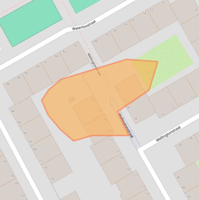 Kaart van postcodegebied 2515HN.