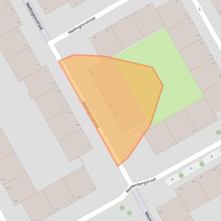 Kaart van postcodegebied 2515HT.