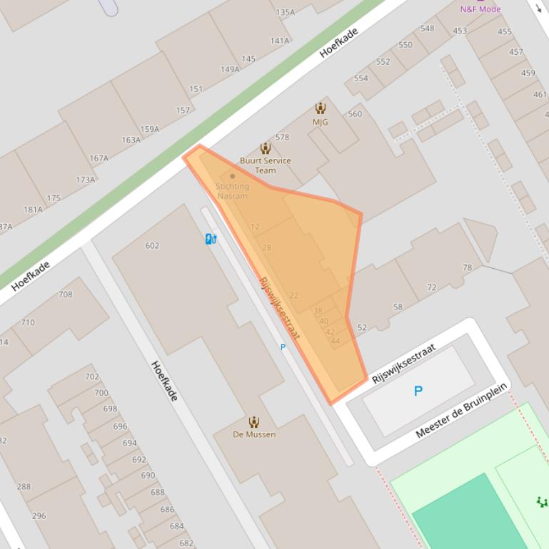 Kaart van postcodegebied 2515HZ.