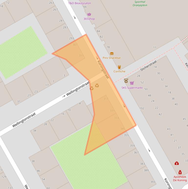 Kaart van postcodegebied 2515JK.