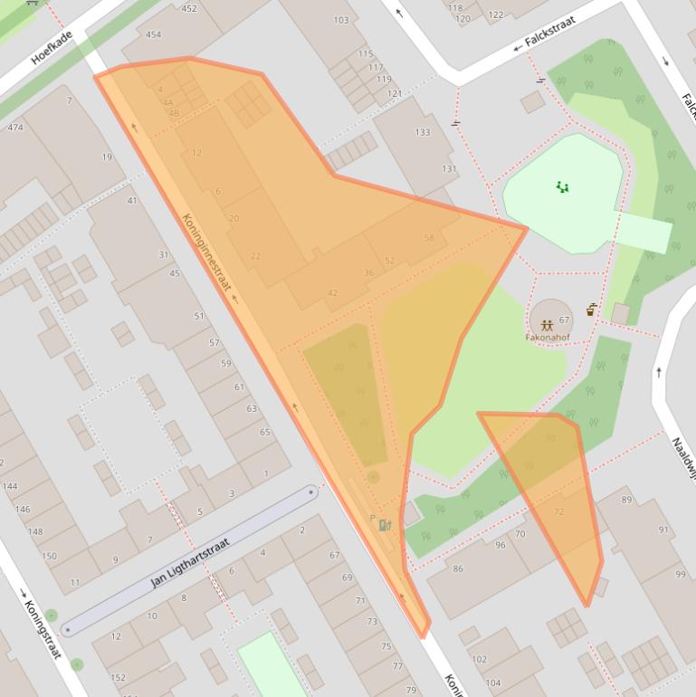 Kaart van postcodegebied 2515KK.