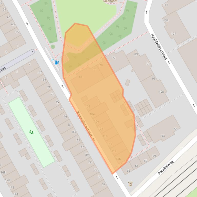 Kaart van postcodegebied 2515KL.