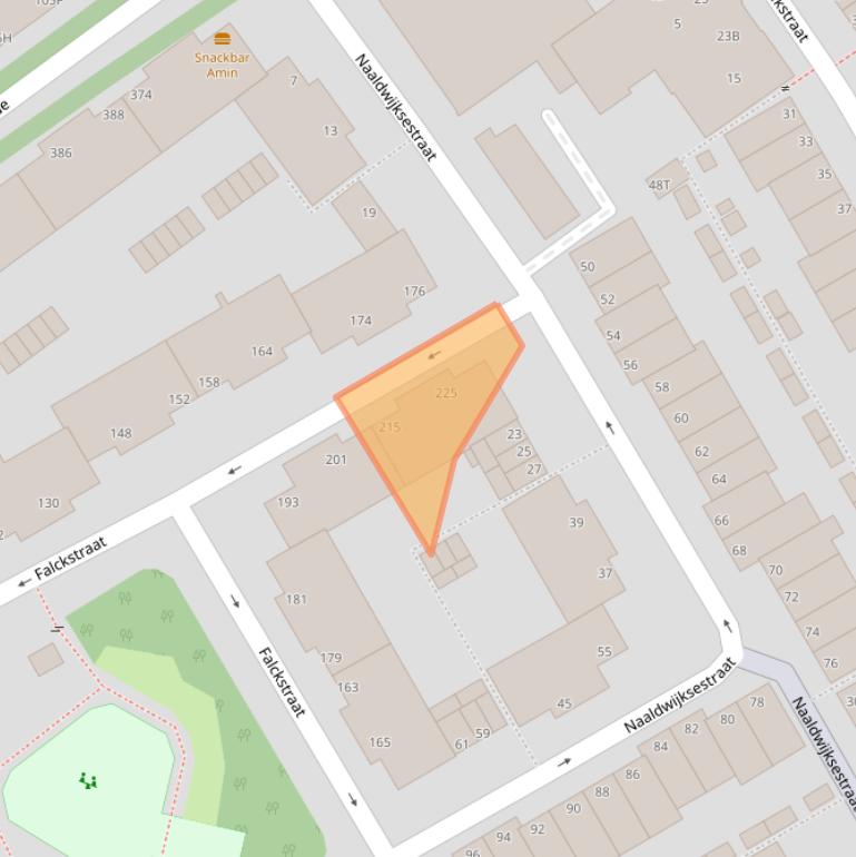 Kaart van postcodegebied 2515KP.