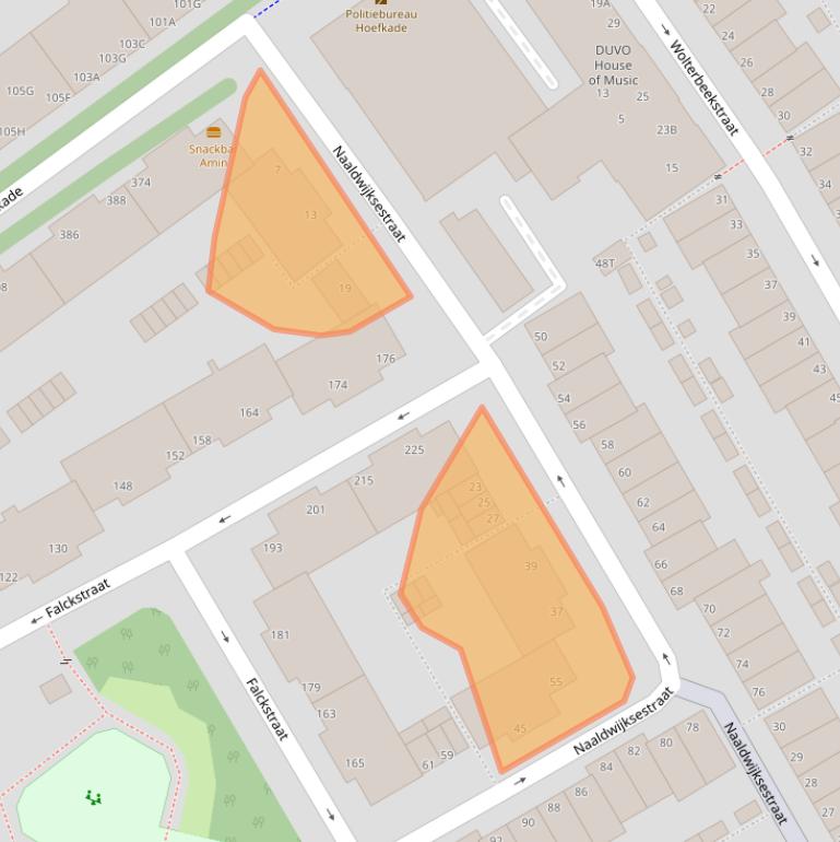 Kaart van postcodegebied 2515KW.