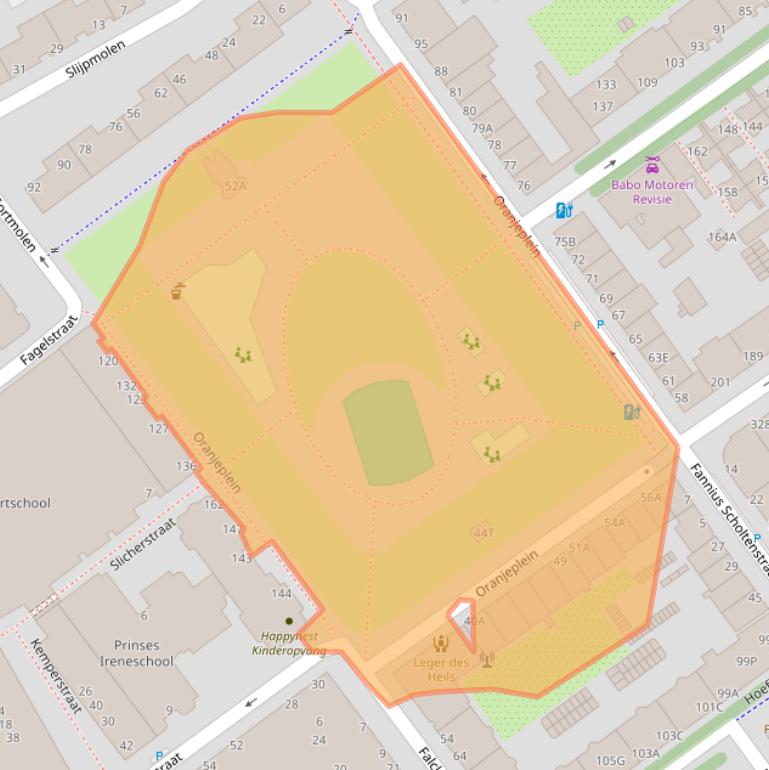 Kaart van postcodegebied 2515LJ.
