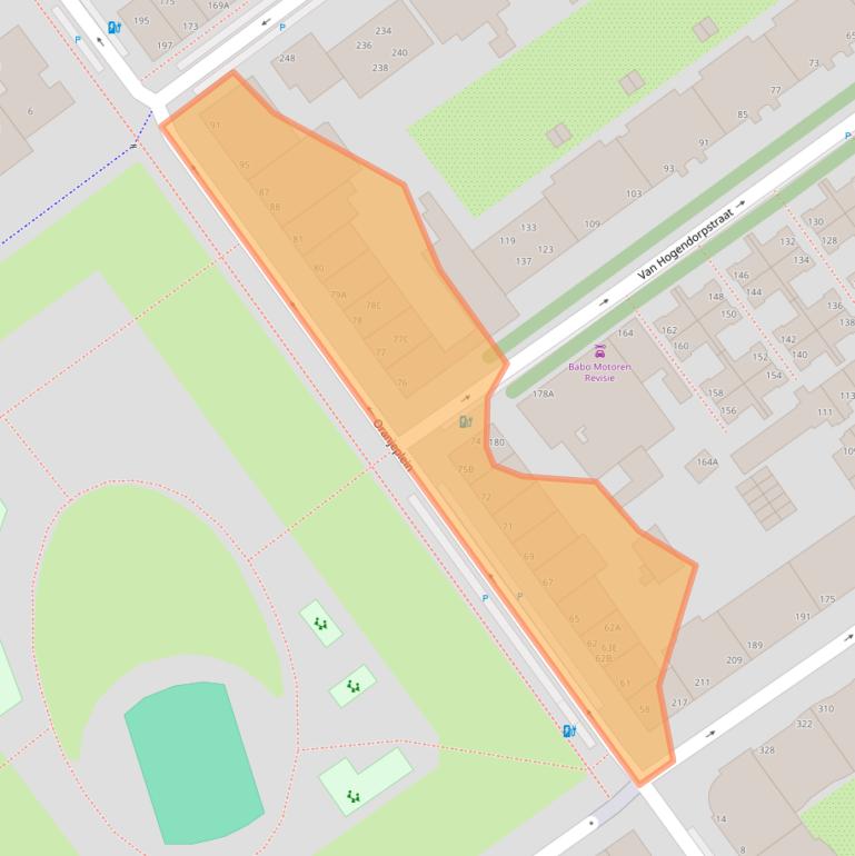 Kaart van postcodegebied 2515LK.