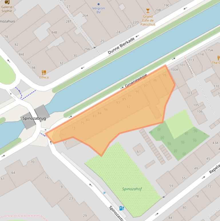 Kaart van postcodegebied 2515LN.