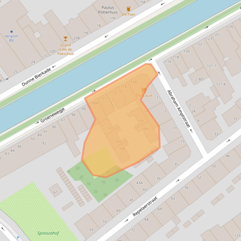 Kaart van postcodegebied 2515LP.