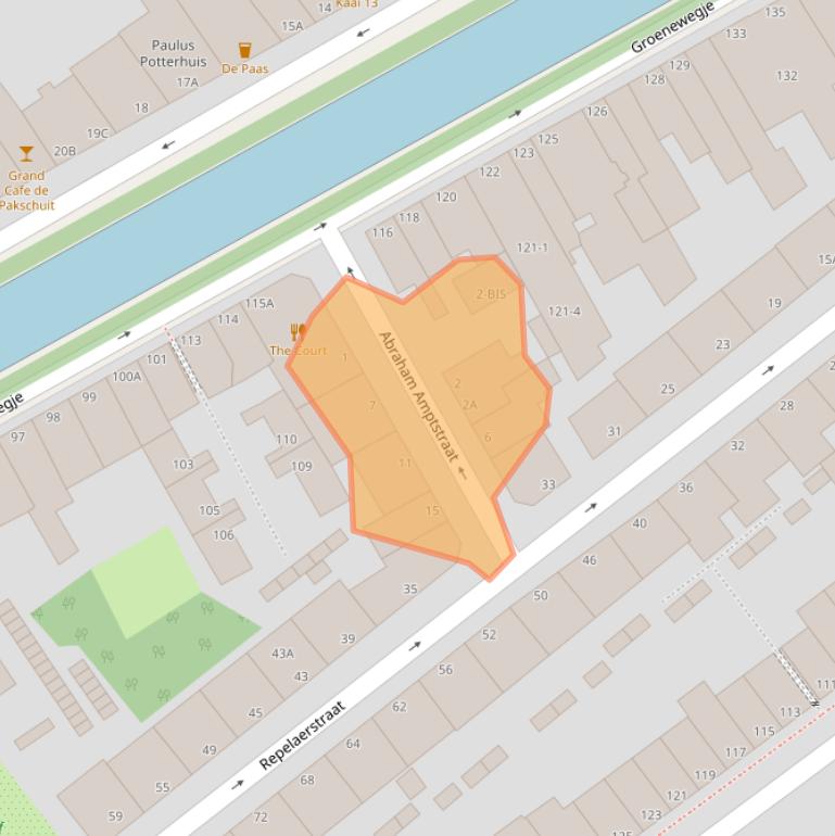 Kaart van postcodegebied 2515LV.