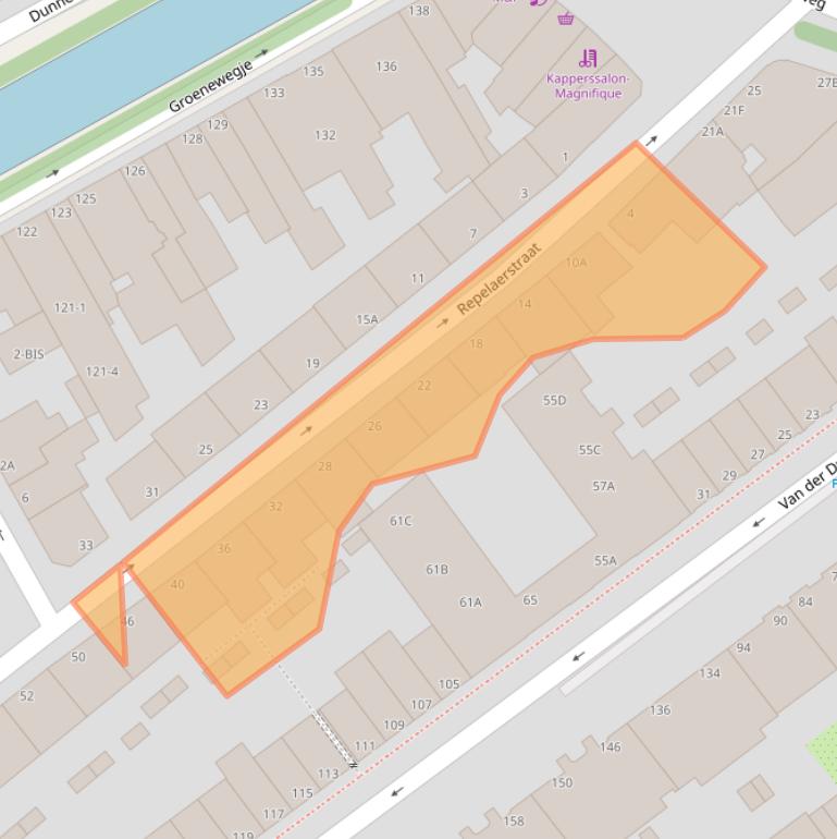 Kaart van postcodegebied 2515LZ.