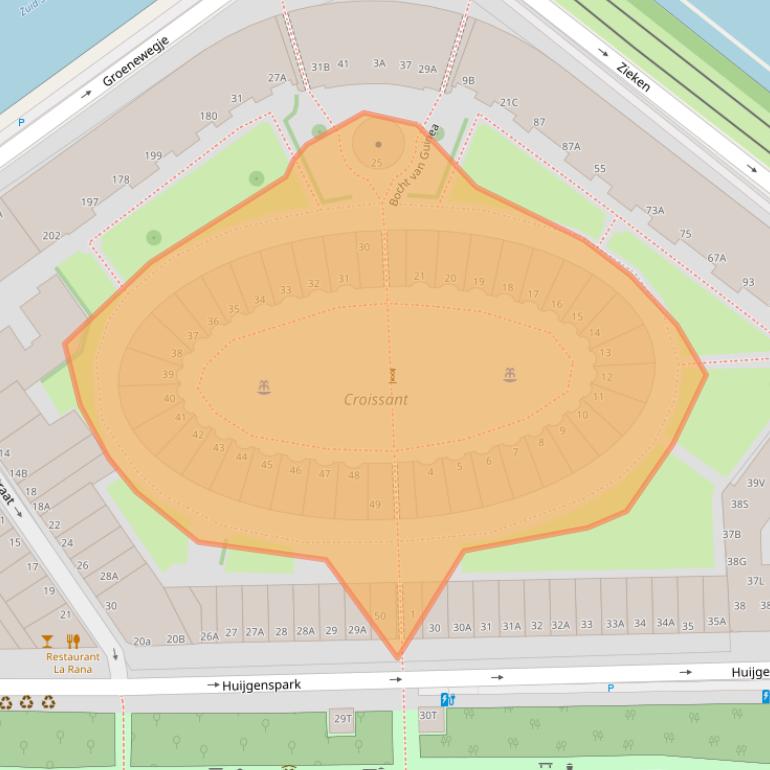 Kaart van postcodegebied 2515MA.