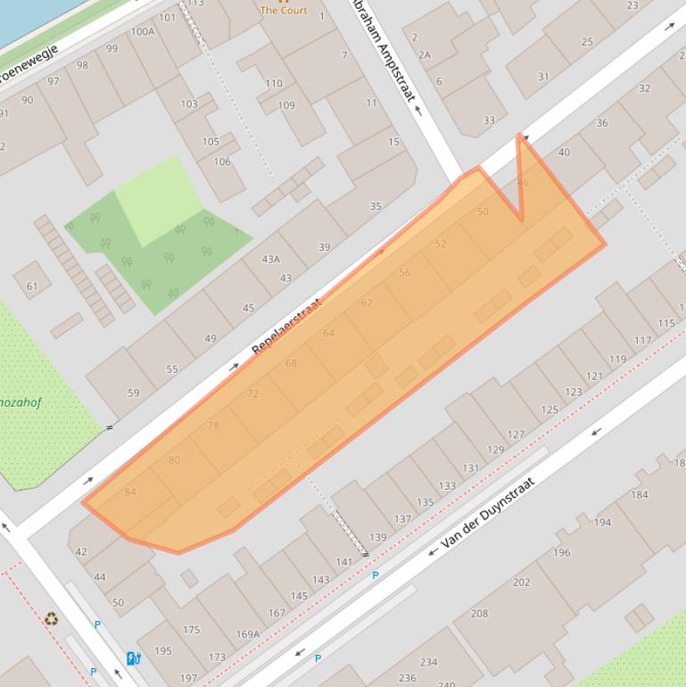 Kaart van postcodegebied 2515NA.