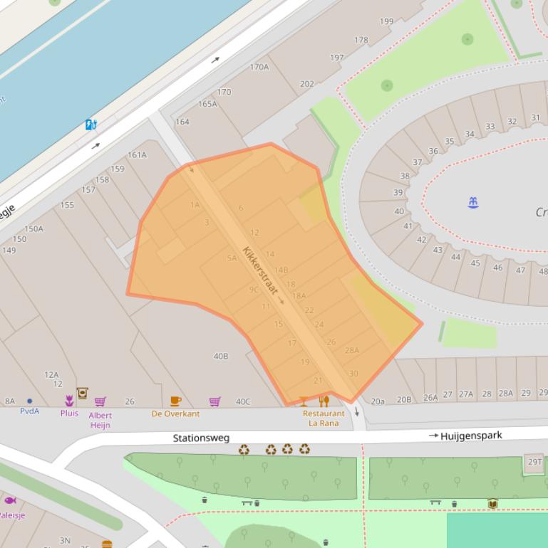 Kaart van postcodegebied 2515NB.