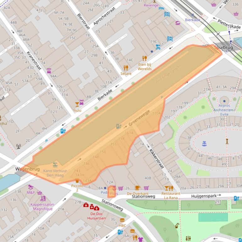 Kaart van postcodegebied 2515NC.