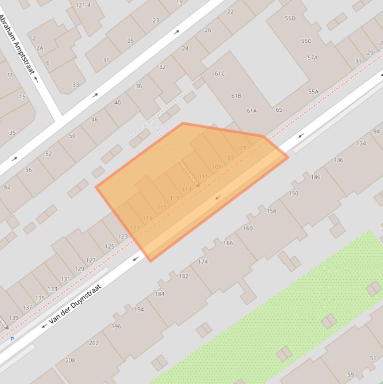 Kaart van postcodegebied 2515NH.