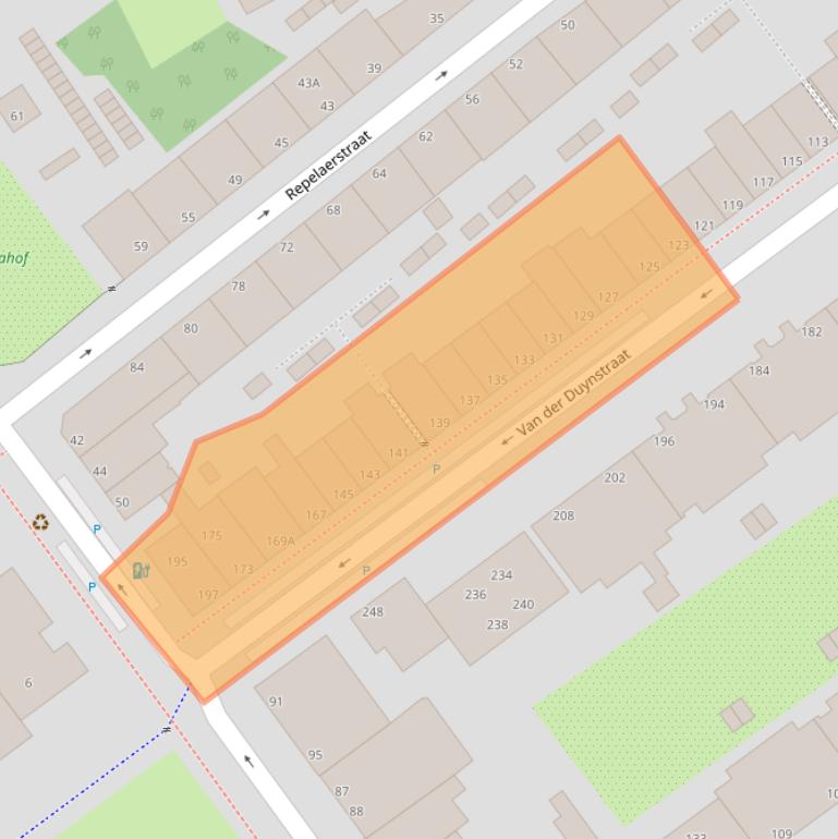 Kaart van postcodegebied 2515NJ.