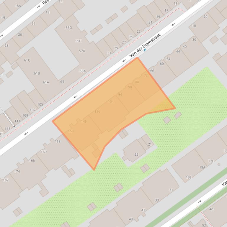 Kaart van postcodegebied 2515NL.