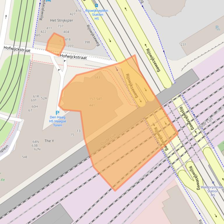 Kaart van postcodegebied 2515RN.