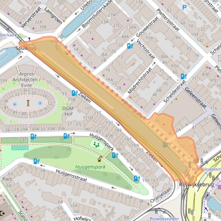 Kaart van postcodegebied 2515SH.