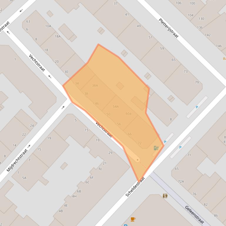 Kaart van postcodegebied 2515SV.