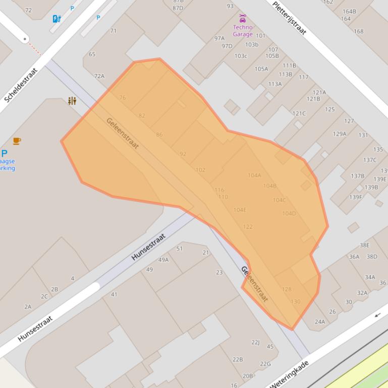 Kaart van postcodegebied 2515SX.