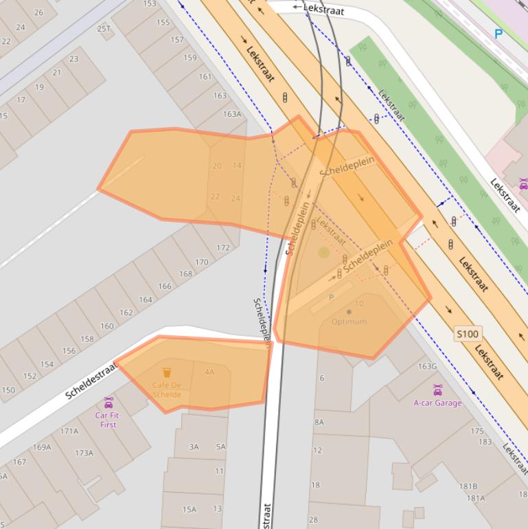 Kaart van postcodegebied 2515TH.