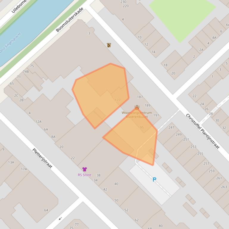 Kaart van postcodegebied 2515TW.