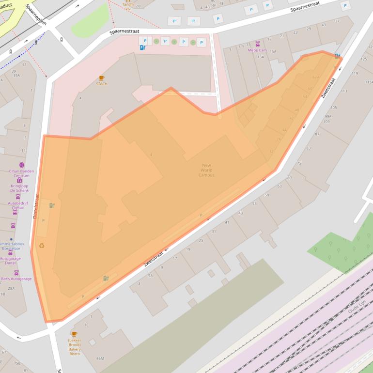 Kaart van postcodegebied 2515VH.