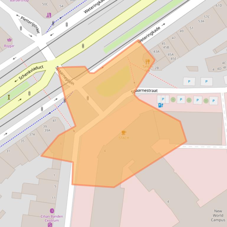 Kaart van postcodegebied 2515VK.