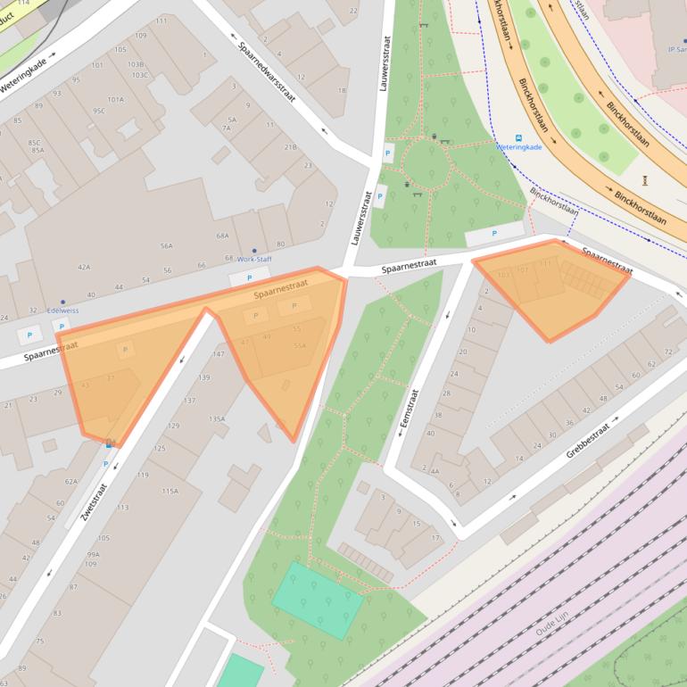 Kaart van postcodegebied 2515VM.