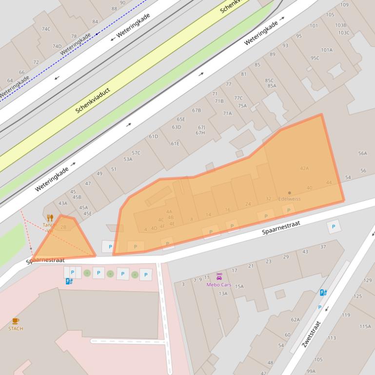 Kaart van postcodegebied 2515VN.