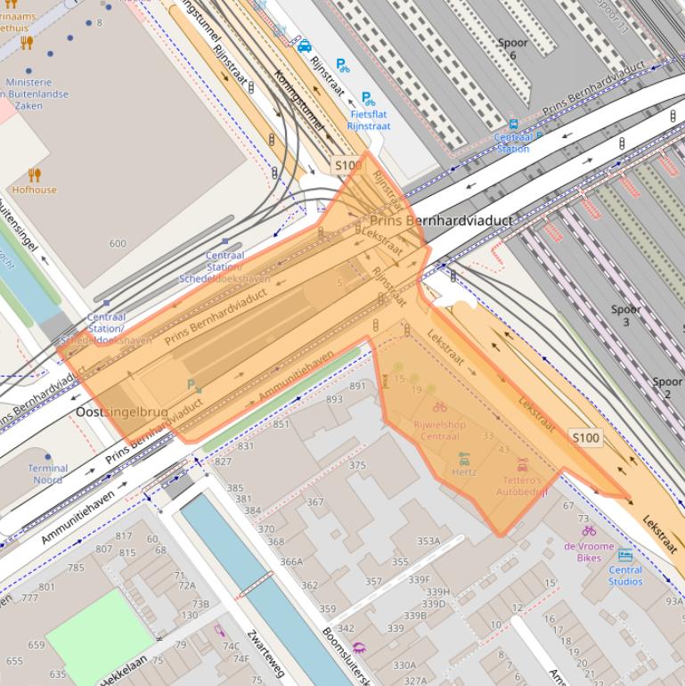 Kaart van postcodegebied 2515XA.